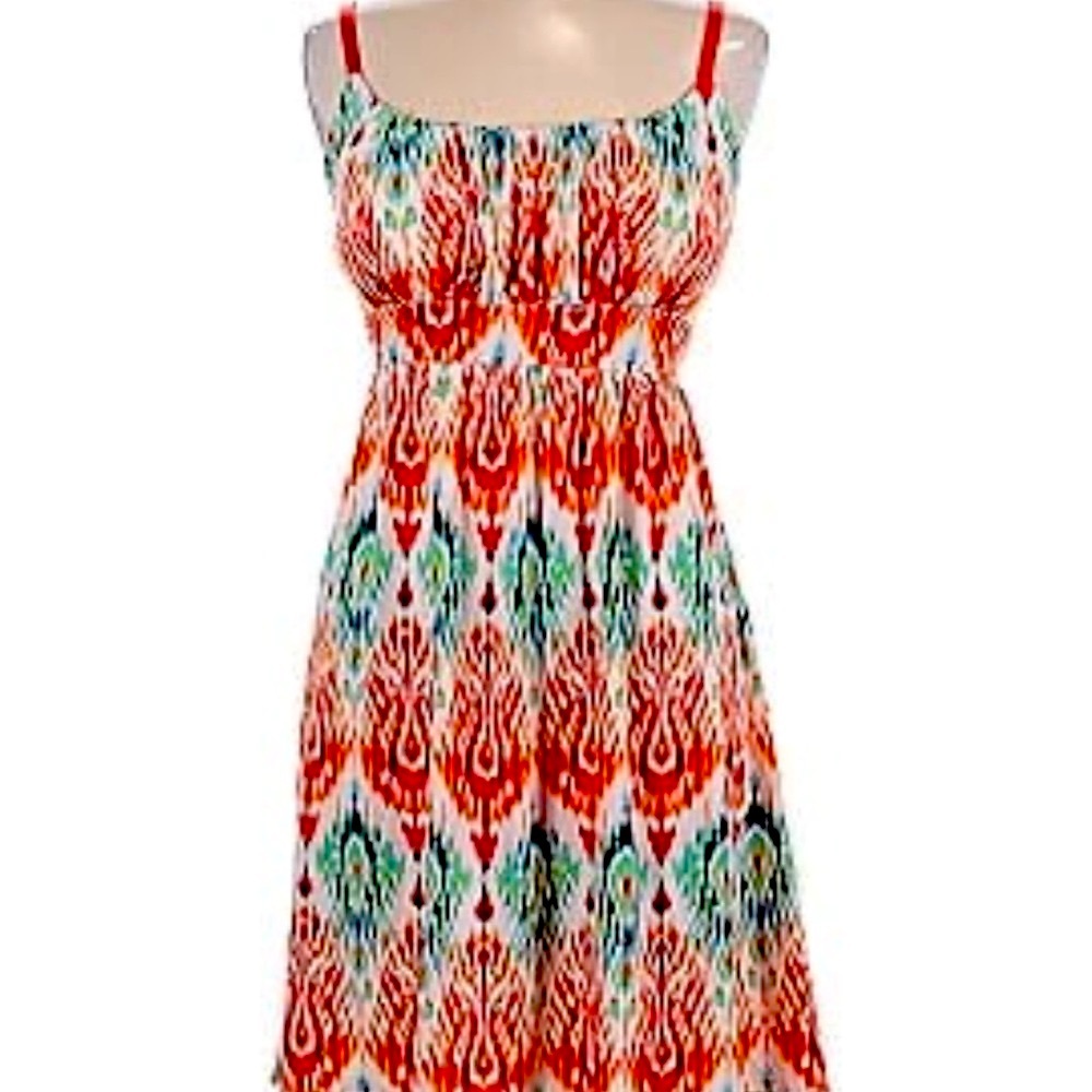 Colorful prints dress